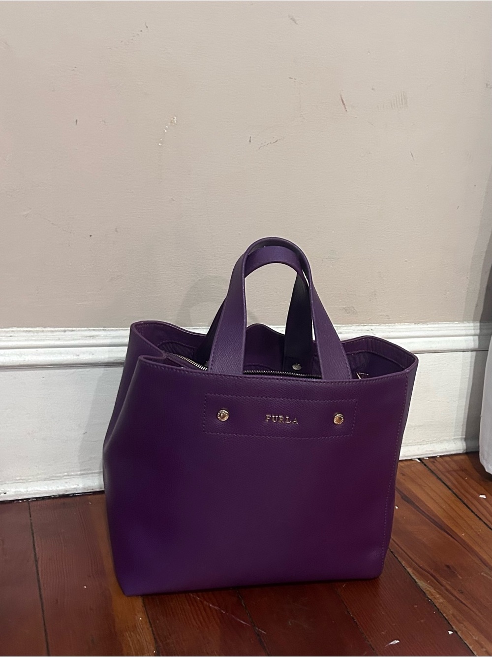 Furla Small  Purple Tote Bag